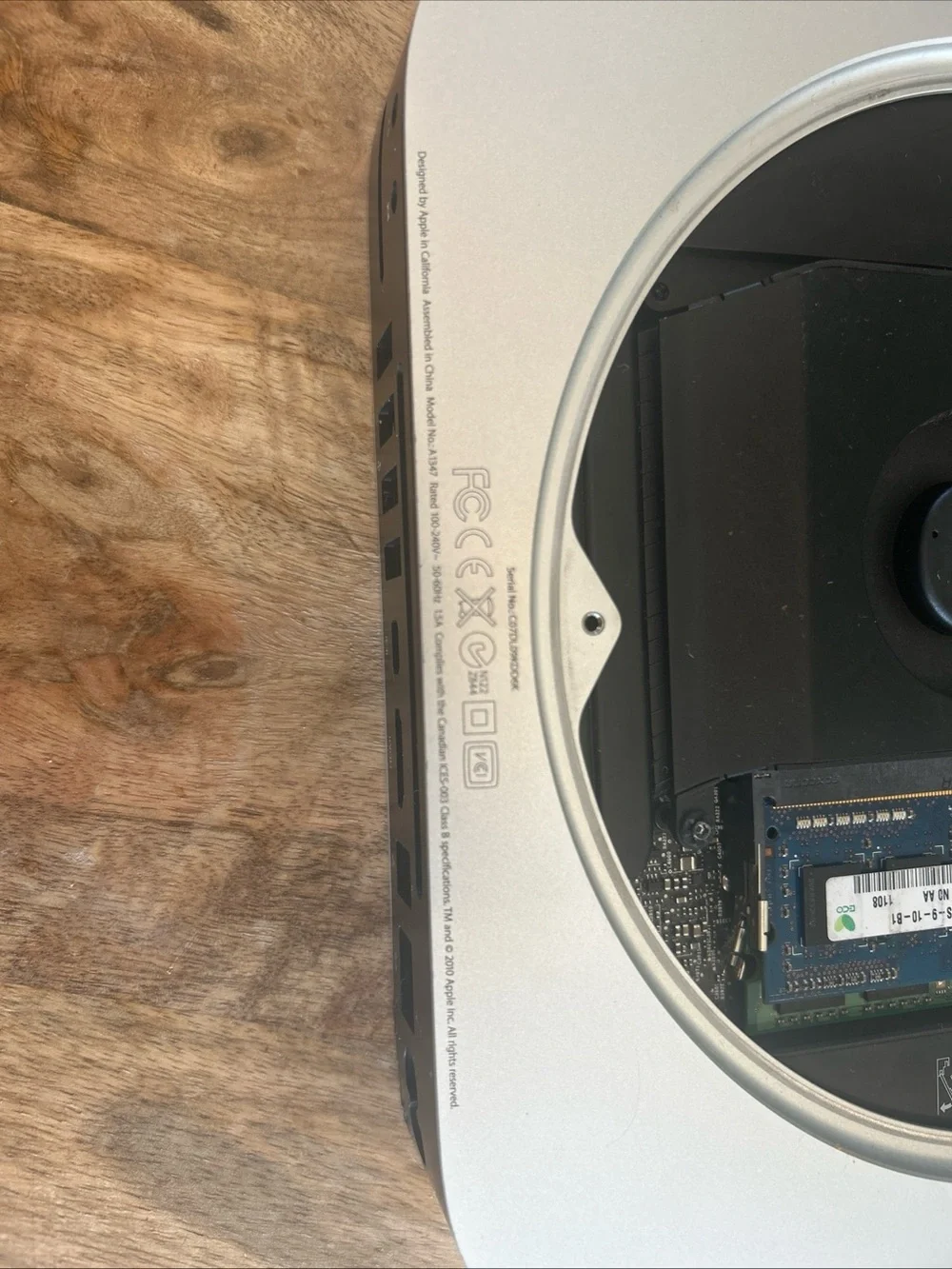 Apple 2010 Mac Mini Model # A1347 Power Cord Tested Powers On- Ready For Install